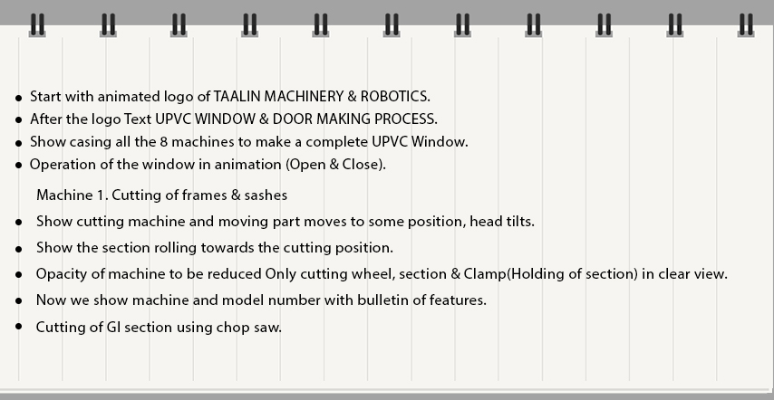 Engineering Animation Concept and scripting - UPVC Window