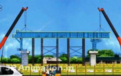 Safety video Animation explaining how Safety measures are taken for construction sites