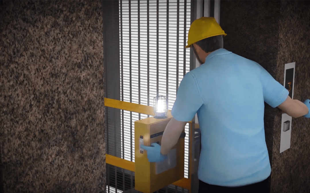 3D Product Animation in Elevation Maintenance Procedure Video