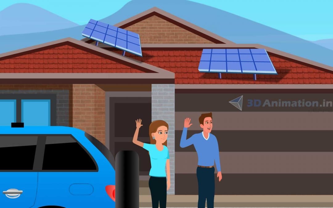 Make 2D Marketing Video for Solar company with Explainer Video Agency
