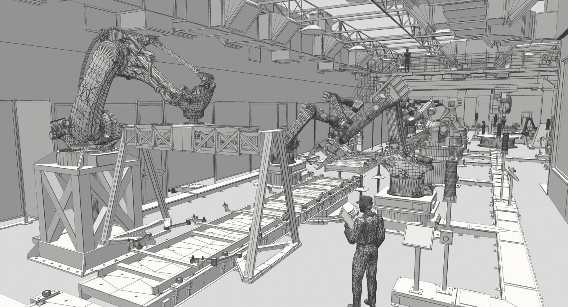 Factory 3D Model	