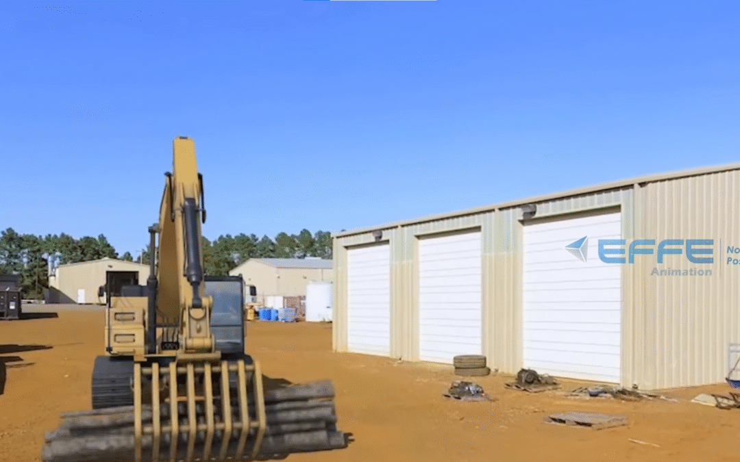 3D Product Animation for Excavator – Hydraulic System & Workflow Explainer