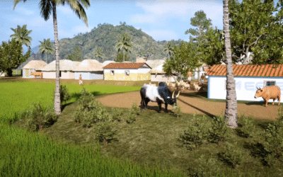 3D Animation Showcasing Traditional Water Harvesting System and Tank Irrigation System