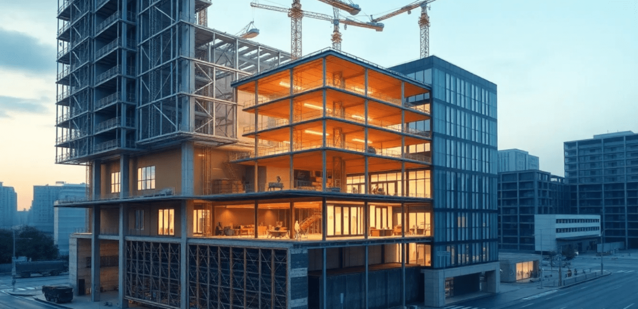 AI Construction 3D Animation for Project Visualization