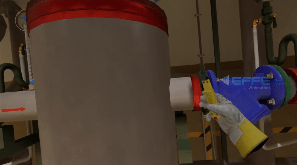 VR Industrial Simulation for Equipment Training