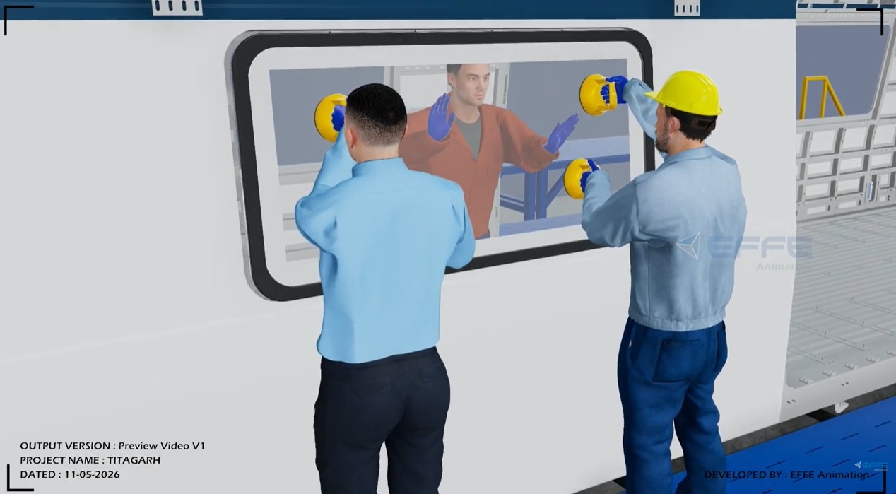 railway manufacturing animation